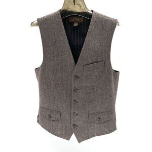 VTG Tasso Elba vest tweed adjustable Small